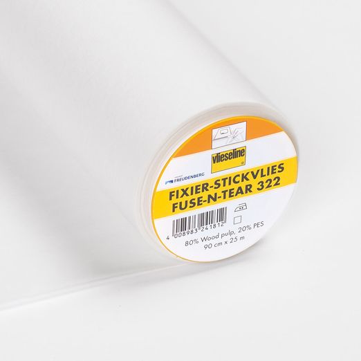 Stickvlies - Vlieseline Fuse-n-Tear fixierbar - 90cm breit